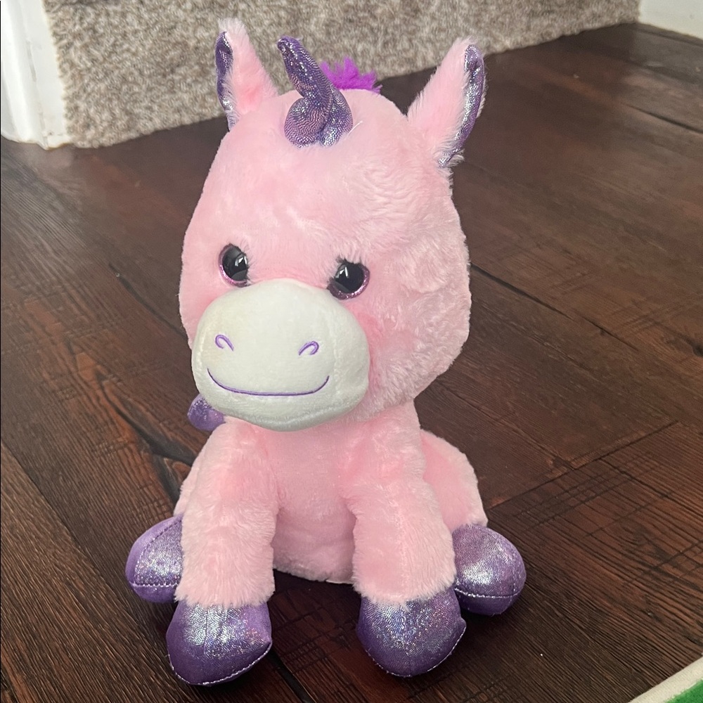 Pink and Purple Unicorn Stuffed Animal